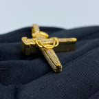 10K Gold Nail Cross Diamond Pendant - additional product view 4