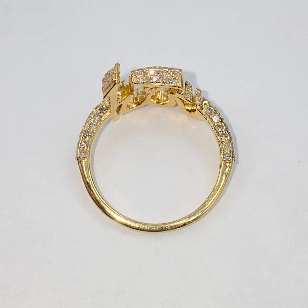 14K Gold Allah Pavé Diamond Ring - additional product view 10