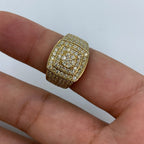 14K Gold Square Belgian Diamond Ring - additional product view 7