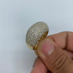 14K Gold Dome Diamond Ring - additional product view 3