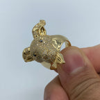 10K Gold GOAT Diamond Ring - additional product view 6