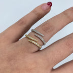 14K Gold Wrap Diamond Ring - additional product view 3