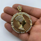 14K Gold Queen Nefertiti Pendant - additional product view 6
