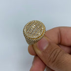 14K Gold Circle Diamond Ring - additional product view 2