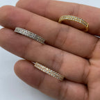 10K Gold Double Banded Diamond Ring - additional product view 3