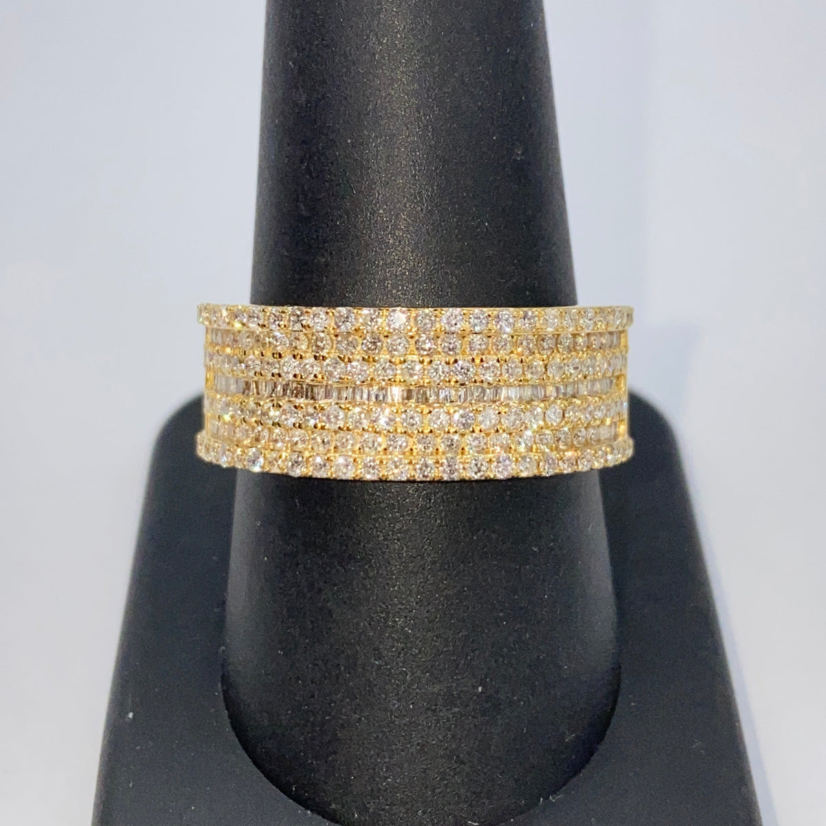 14K Gold Courage Diamond Baguette Stack Ring - additional product view 6