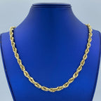 10K Gold 7mm Rope Chain 21 in - additional product view 2