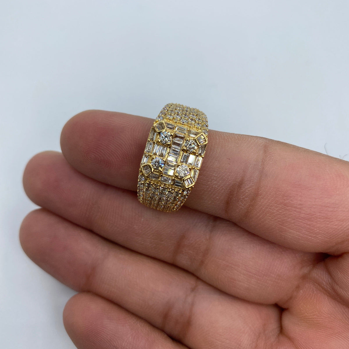 14K Gold Sahara Diamond Baguette Ring 3.9 Ct - additional product view 5
