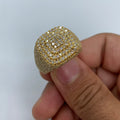 14K Gold Rounded Square Diamond Ring - main product photo