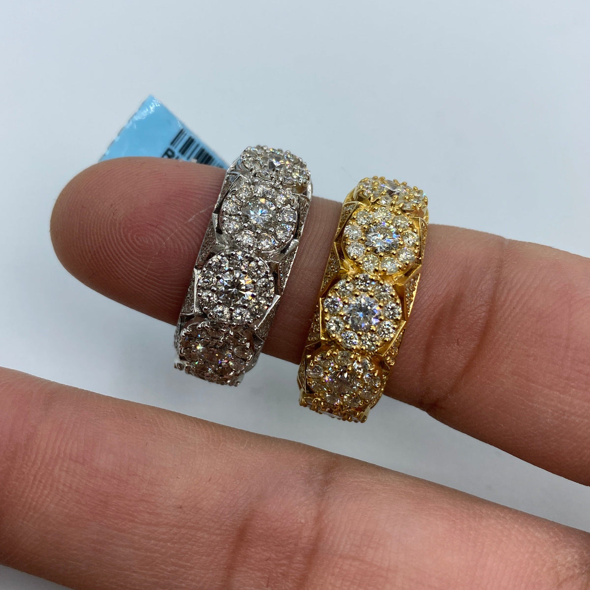 14K Gold Space Flower Diamond Ring 3.5 Ct - additional product view 6