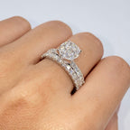 14K Gold Barbie Circle Diamond Engagement Ring - additional product view 6