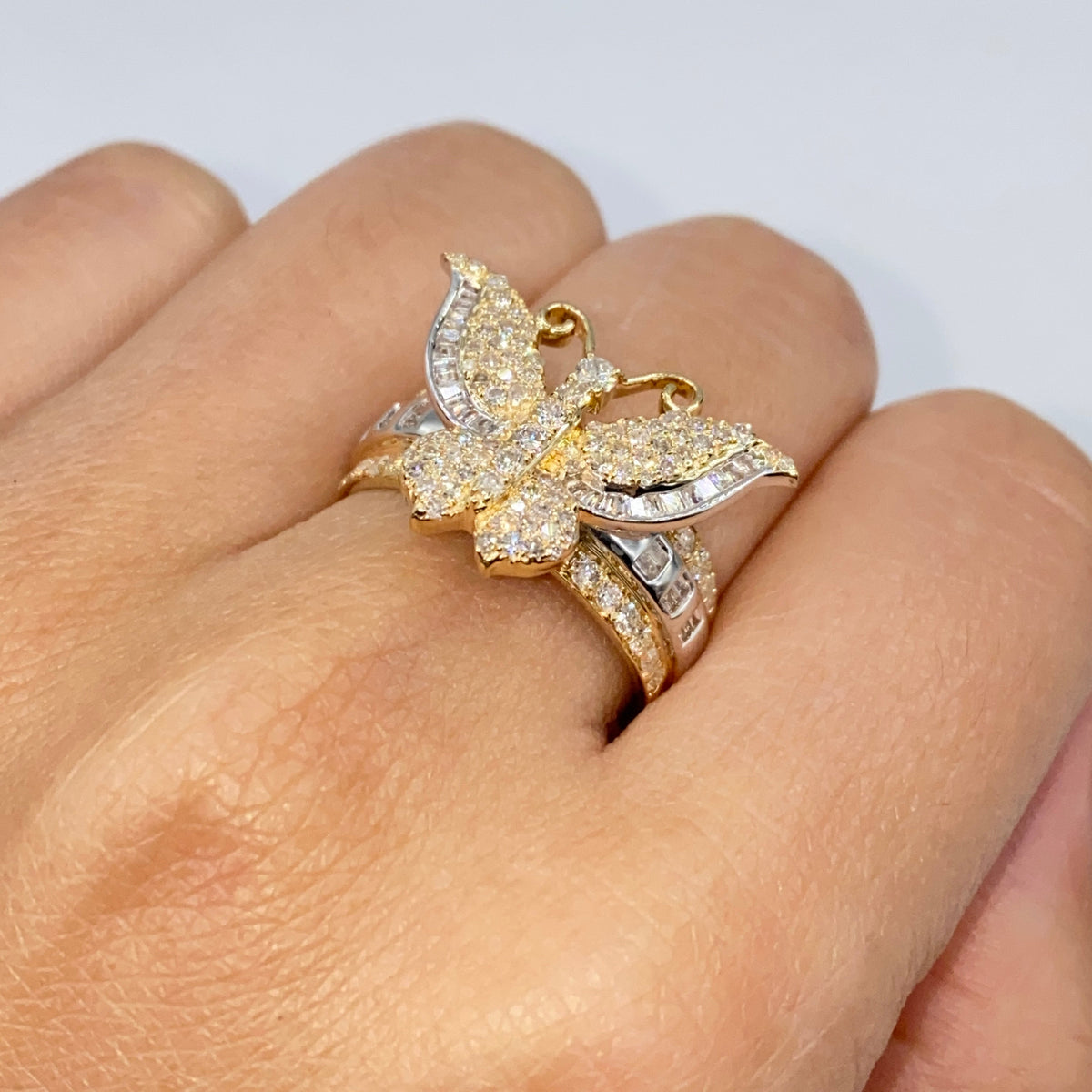 14K Gold Regal Butterfly Diamond Ring - additional product view 7