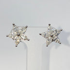 14K Gold Summer Flower Diamond Earrings - additional product view 5