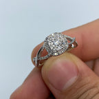 14K Gold Diamond Spiral Engagement Ring - additional product view 3