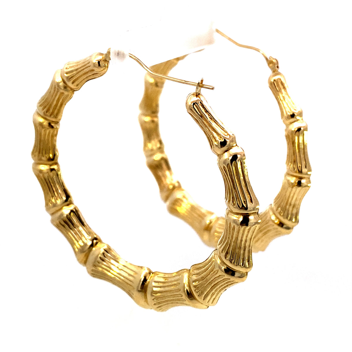 Bamboo Earrings 2.3 in - additional product view 3
