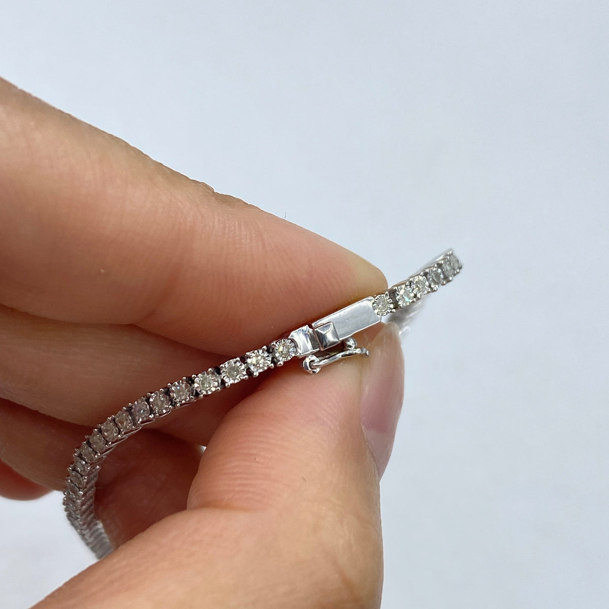 10K Gold Shine Diamond Tennis Bracelet 7 in - additional product view 5