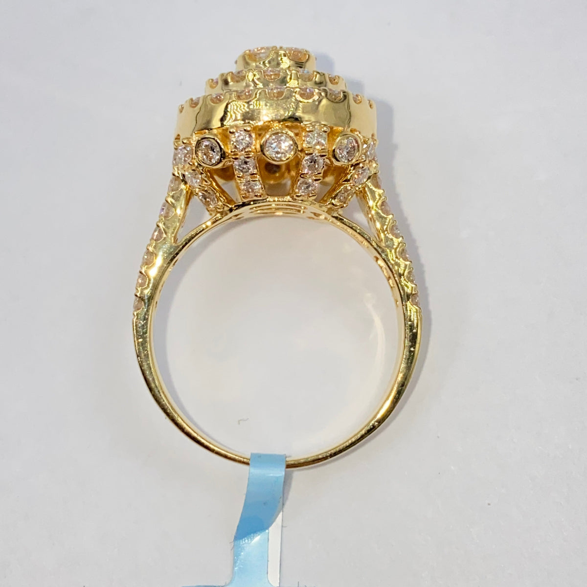 14K Gold Heritage Cake Diamond Ring - additional product view 9
