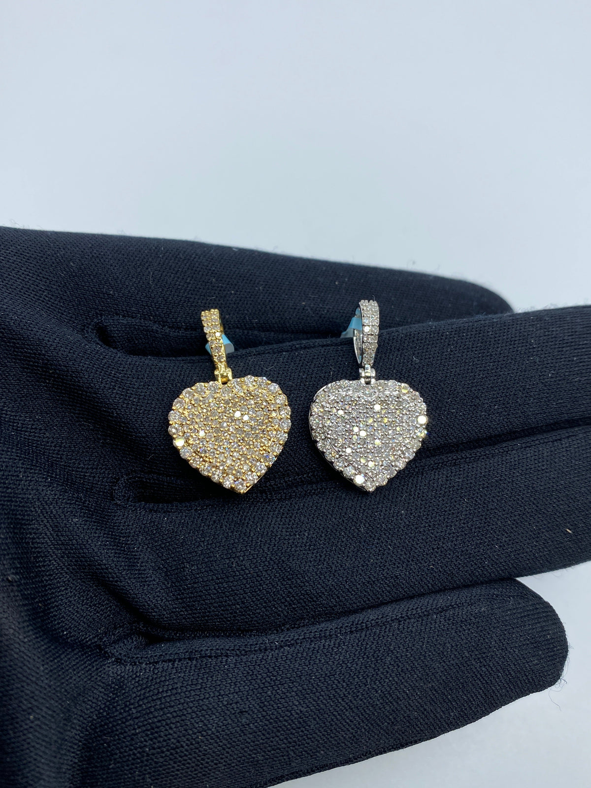 14K Gold Heart Diamond Pendant - additional product view 6