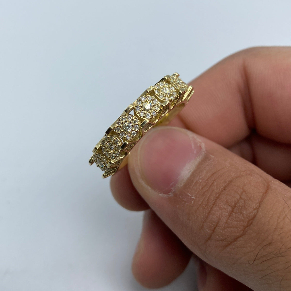 14K Gold Space Flower Diamond Ring 1.4 Ct - additional product view 2