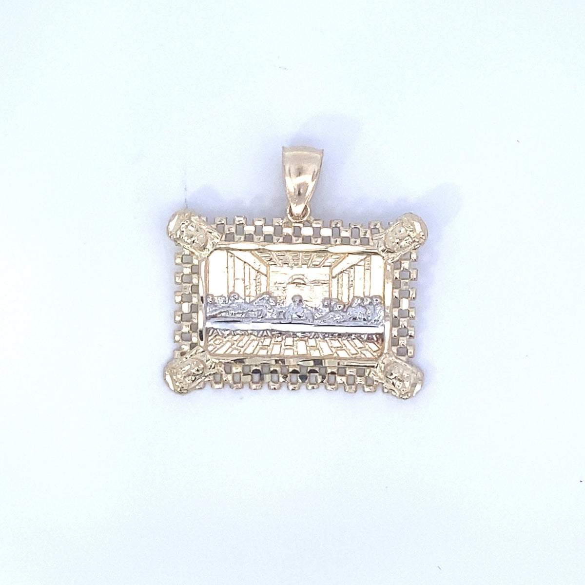 10K Gold Last Supper Pendant - 1.3 in - additional product view 2