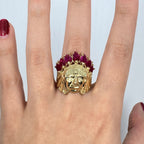 10K Gold Indian Head Ring - additional product view 4