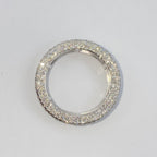 14K Gold 8mm Iced Infinity Diamond Baguette Ring - additional product view 8