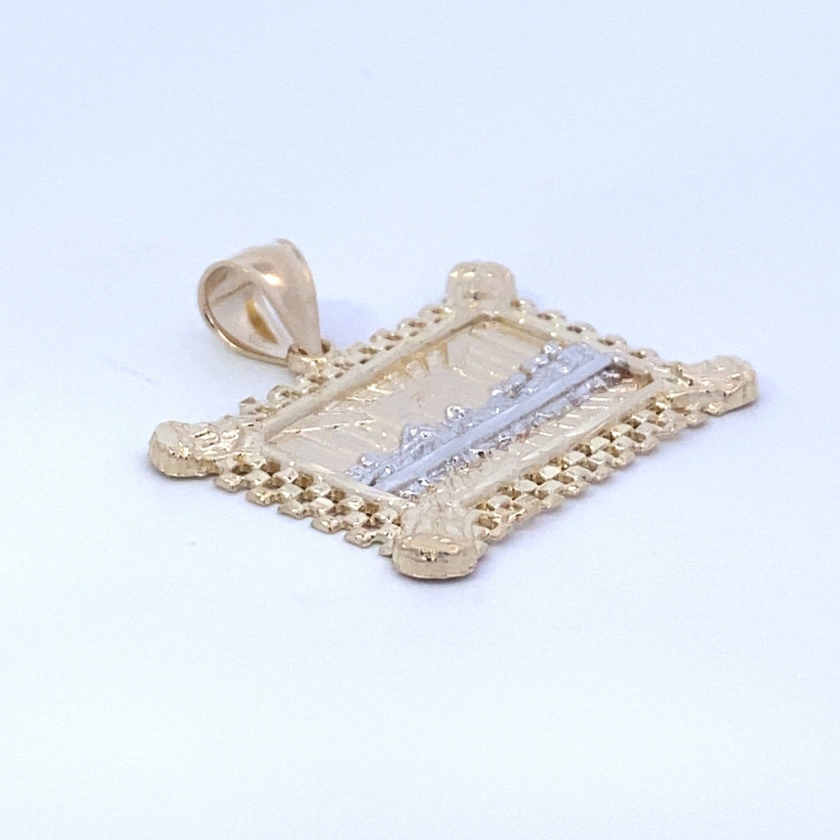 10K Gold Last Supper Pendant - 1.3 in - additional product view 3