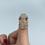 14K Gold Admire Jumbo Halo Square Diamond Engagement Ring - additional product view 4