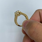 14K Gold Ladies Miami Beach Diamond Ring - additional product view 4