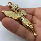 14K Gold Baby Angel Pendant 3.0 in - additional product view 7