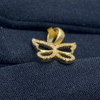 10K Gold Butterfly Outline Diamond Pendant - additional product view 4