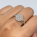 14K Gold Endless Love Circle Diamond Engagement Ring - additional product view 3