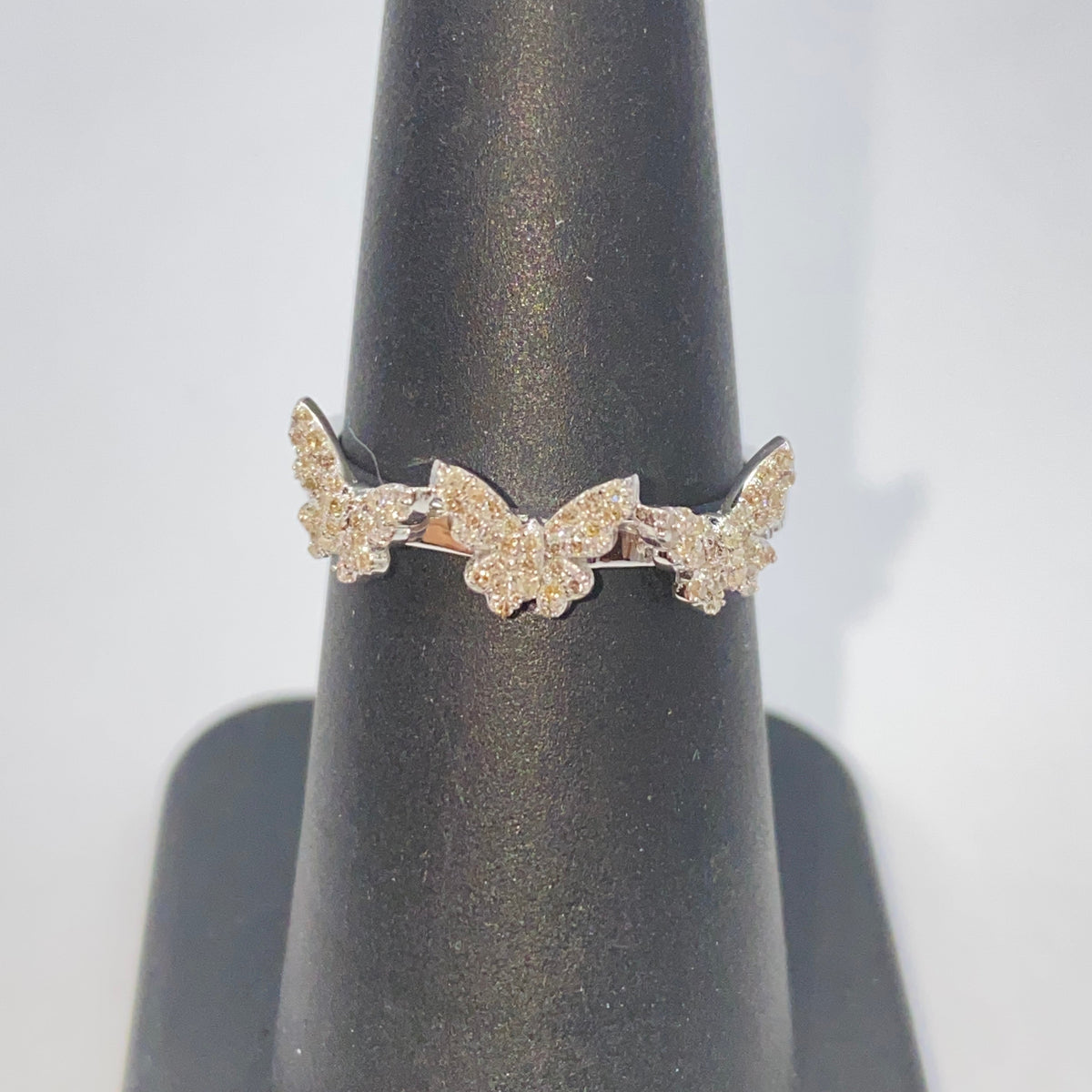 14K Gold Hashira Butterfly Diamond Ring - additional product view 8