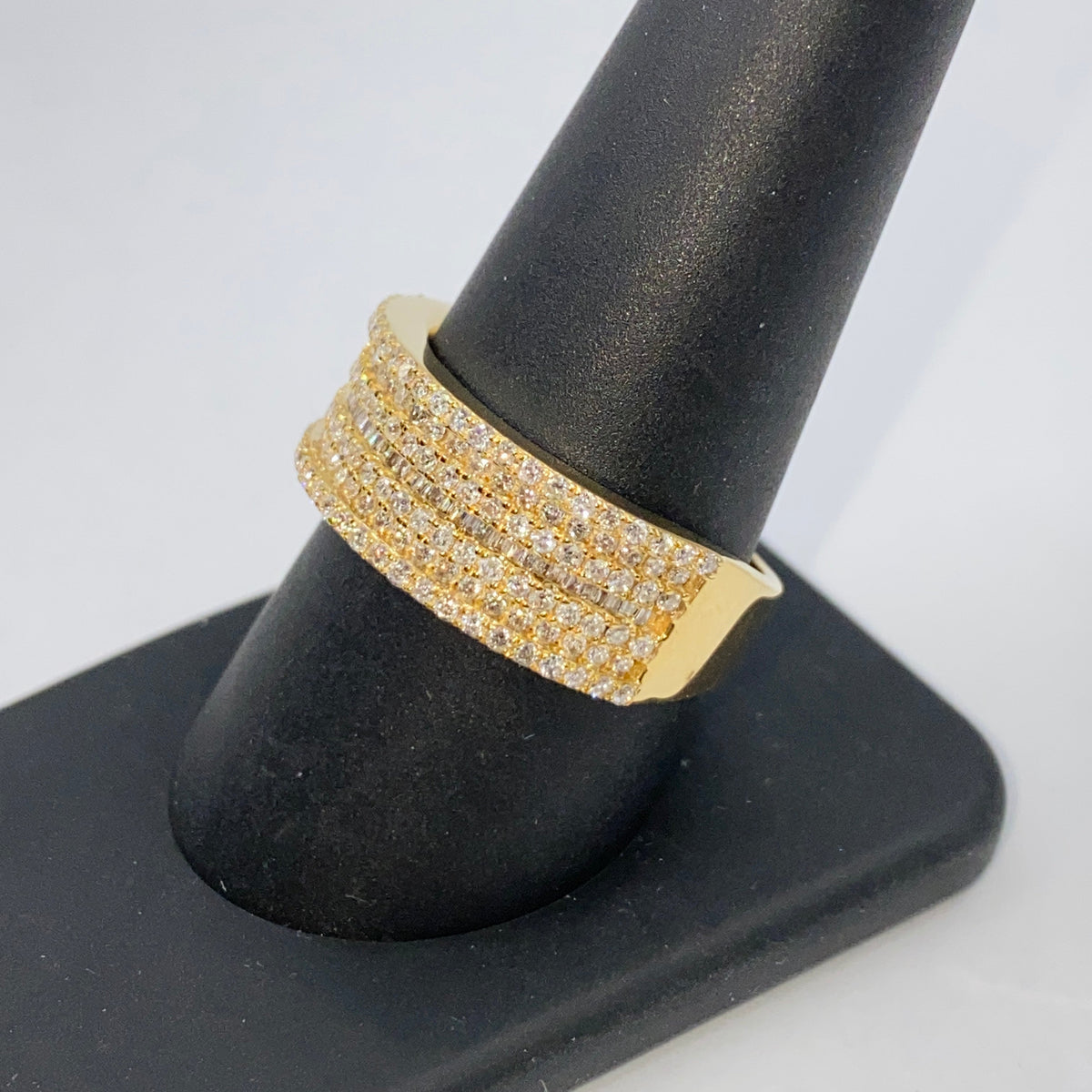 14K Gold Courage Diamond Baguette Stack Ring - additional product view 7