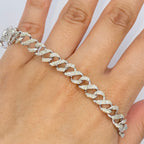10K Gold Iced Infinity Cuban Link Diamond Bracelet - additional product view 4