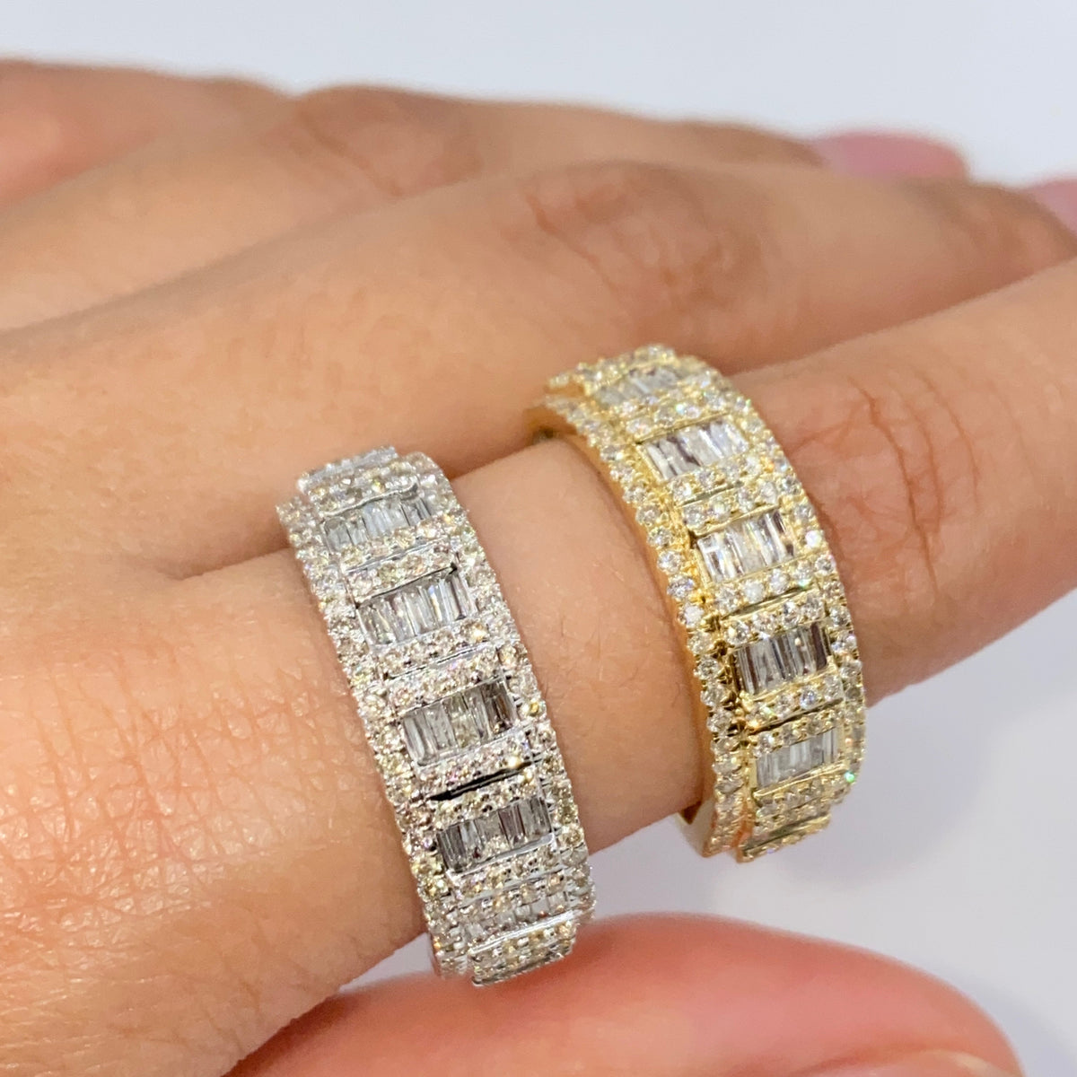10K Gold/14K Roy Diamond Baguette Ring - additional product view 3