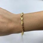 14K Gold 3.5mm Thick Rolo Link Bracelet 8 in - additional product view 3