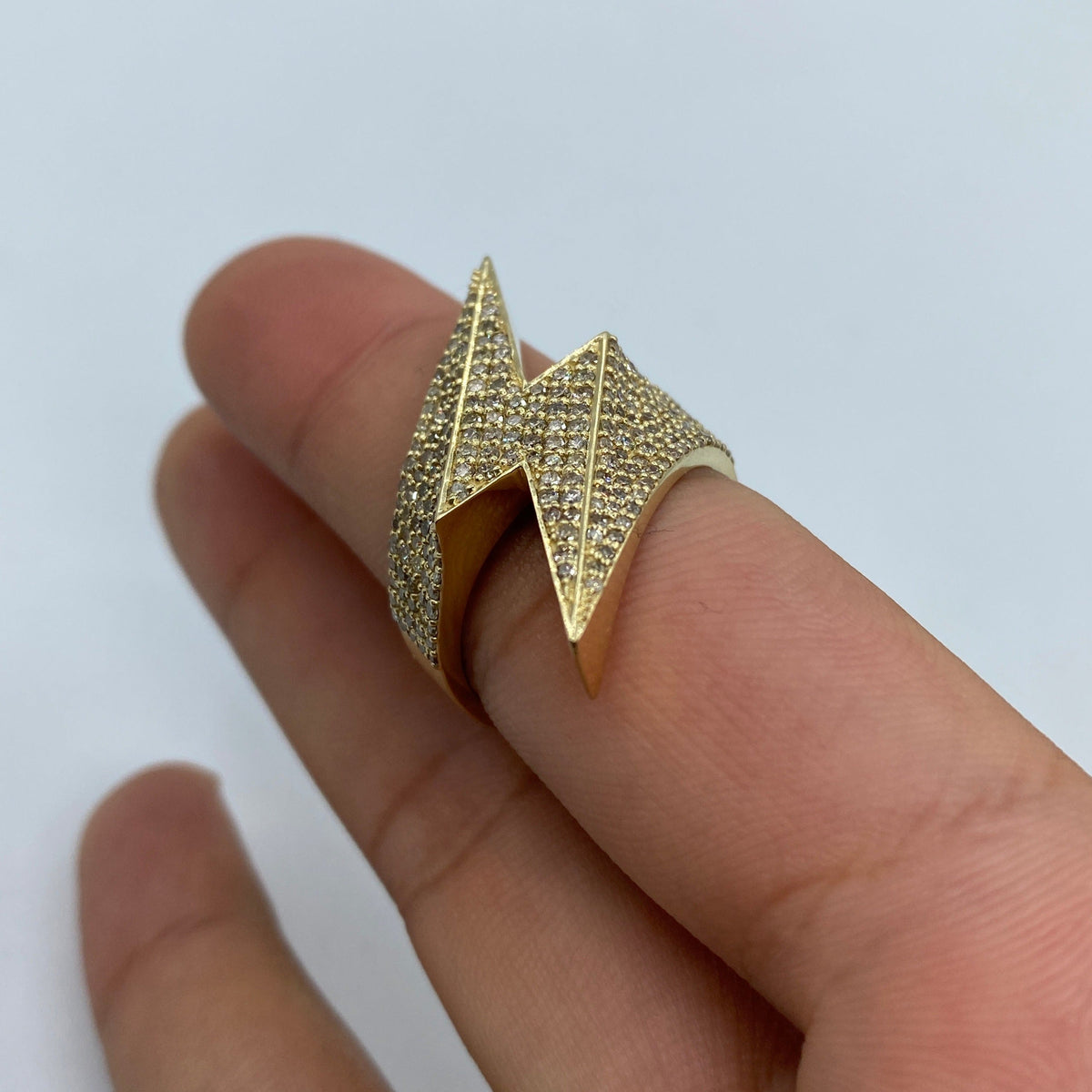 14K Gold Lightning Diamond Ring - additional product view 6