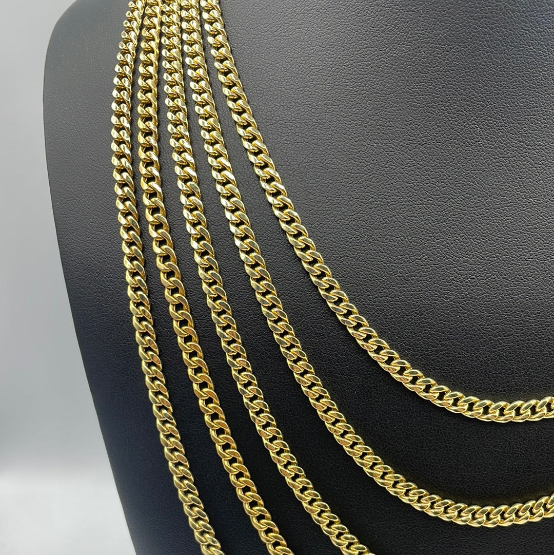 14K Gold 5mm Miami Cuban Link Chain 18–26 in - additional product view 3