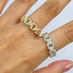 10K Gold Heures Watch Band Diamond Ring - main product photo