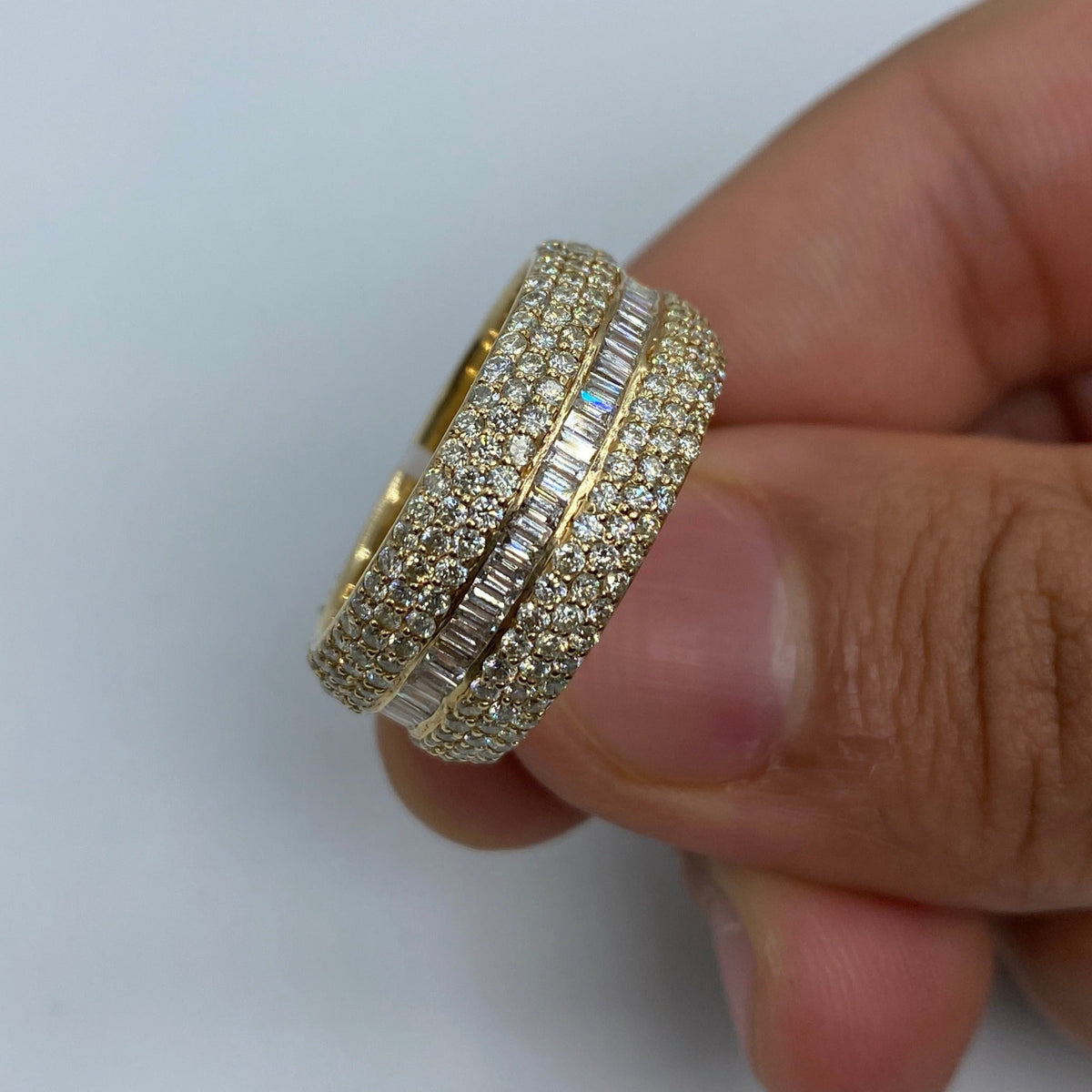 14K Gold Eternity Diamond Baguette Ring - additional product view 3