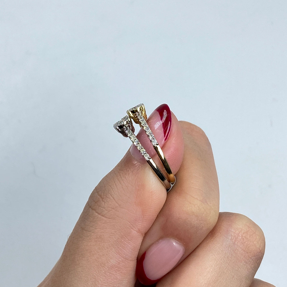 14K Gold Diamond Cherish Engagement Ring - additional product view 4