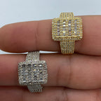 10K Gold Rectangle Baguette Diamond Ring - additional product view 3