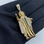 14K Gold Jesus Diamond Pendant - additional product view 3