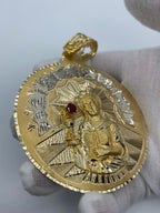 10K Gold Saint Barbara Pendant - 3.75 in - additional product view 3