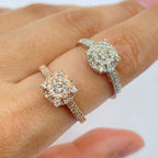 14K Gold Sydney Circle Halo Diamond Ring - additional product view 3