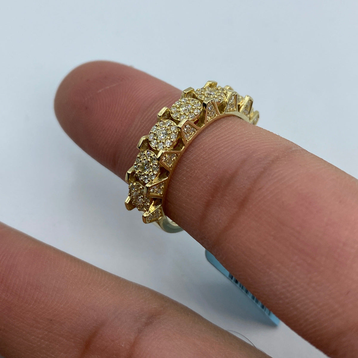14K Gold Space Flower Diamond Ring 1.4 Ct - additional product view 3