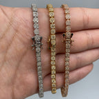 14K Gold 4mm Tennis Diamond Bracelet 6.5–8.5 in - additional product view 4