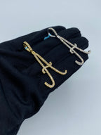 14K Gold Initial A Large Script Diamond Pendant - additional product view 5