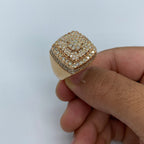 14K Gold Rose Jumbo Diamond Ring - additional product view 3